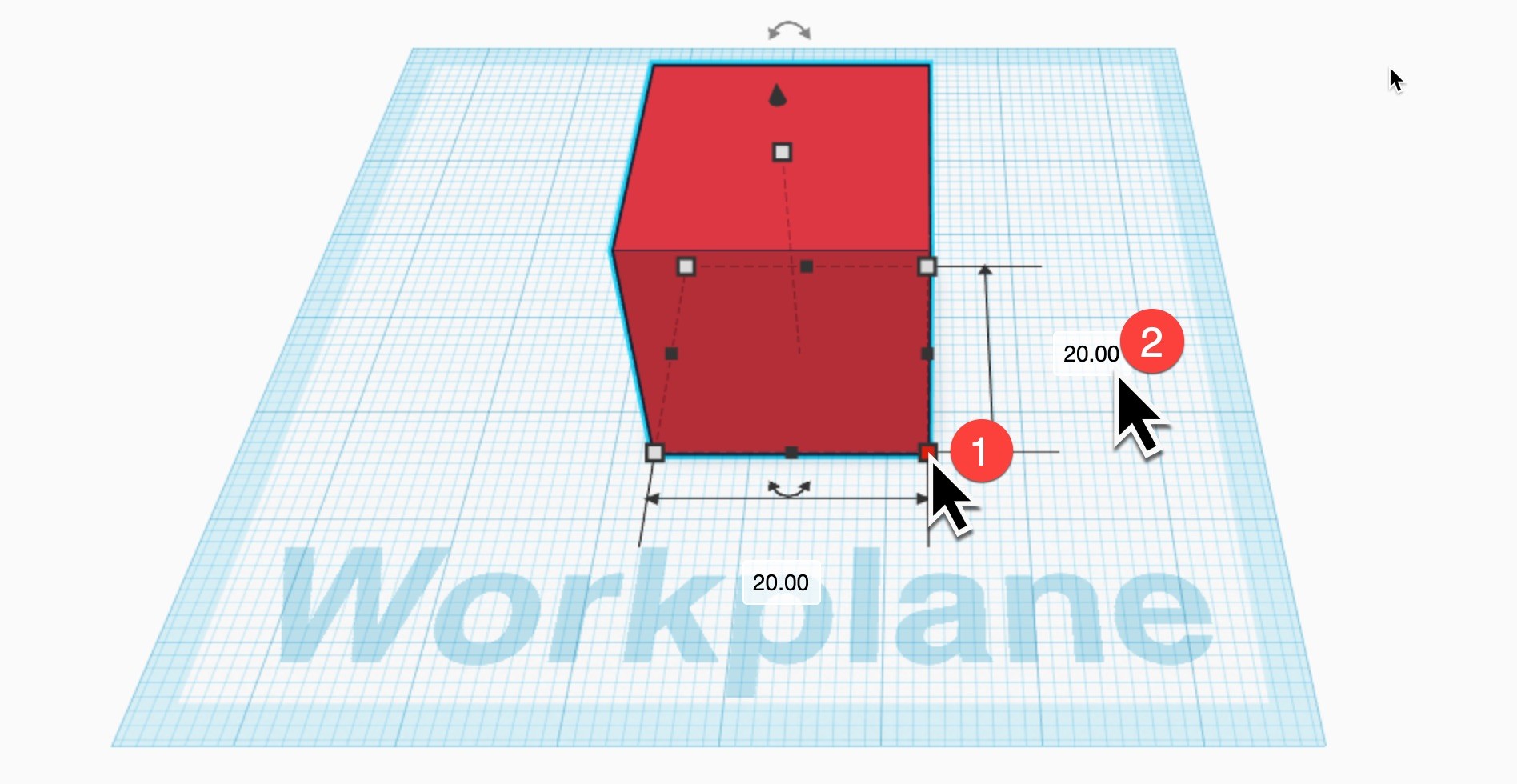 3DP start editing dimensions