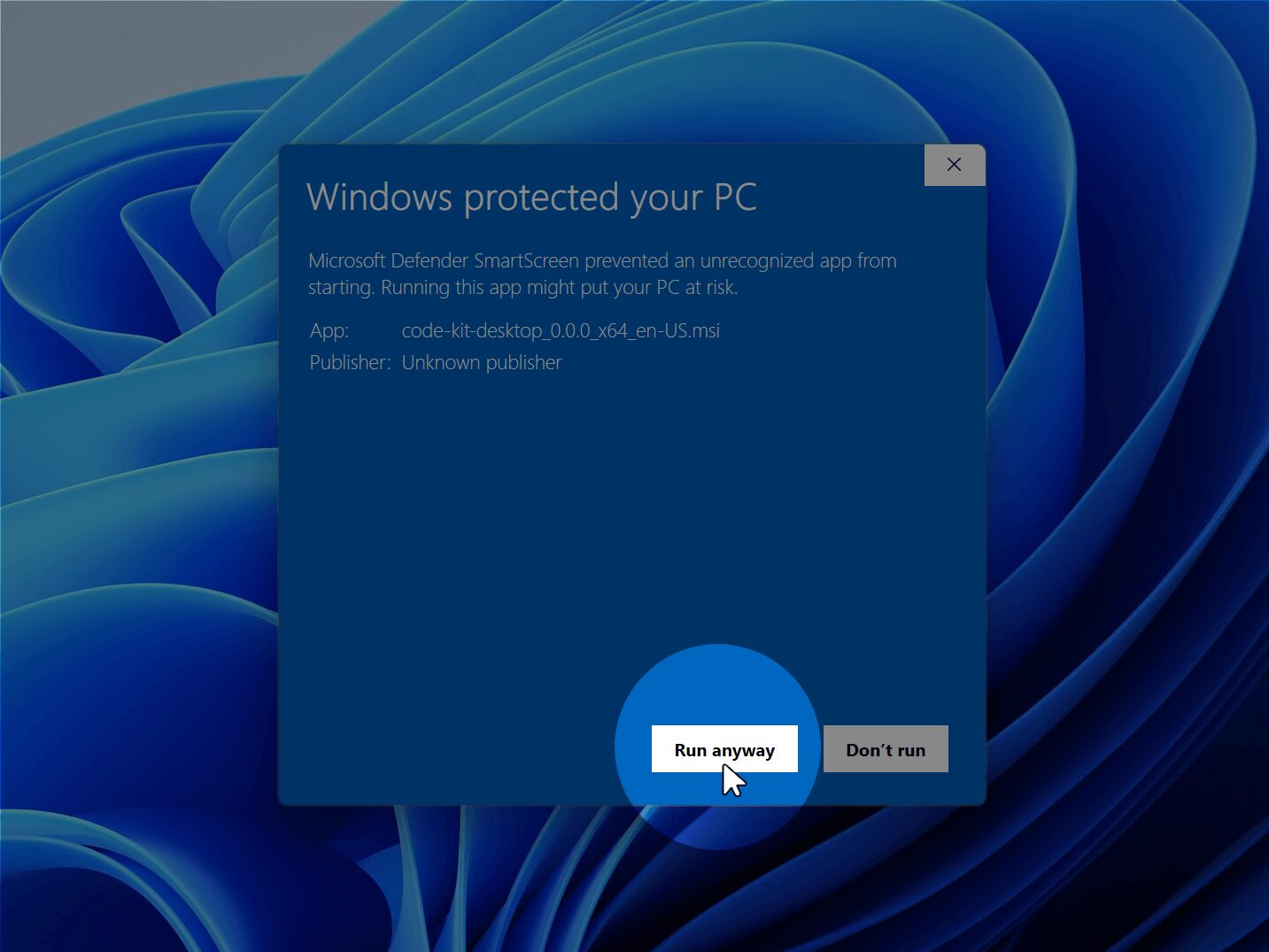Code Kit Desktop Installation Guide 5 Code Kit Windows Install Step 3